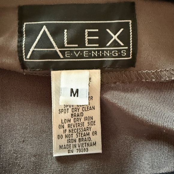 Alex Evening Charcoal Gray Snakeskin print jacket Size M - Picture 8 of 9